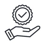 integrity icon outline style vector